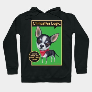 Cute posing Chihuahua Dog on Chihuahua in Red Bandana tee Hoodie